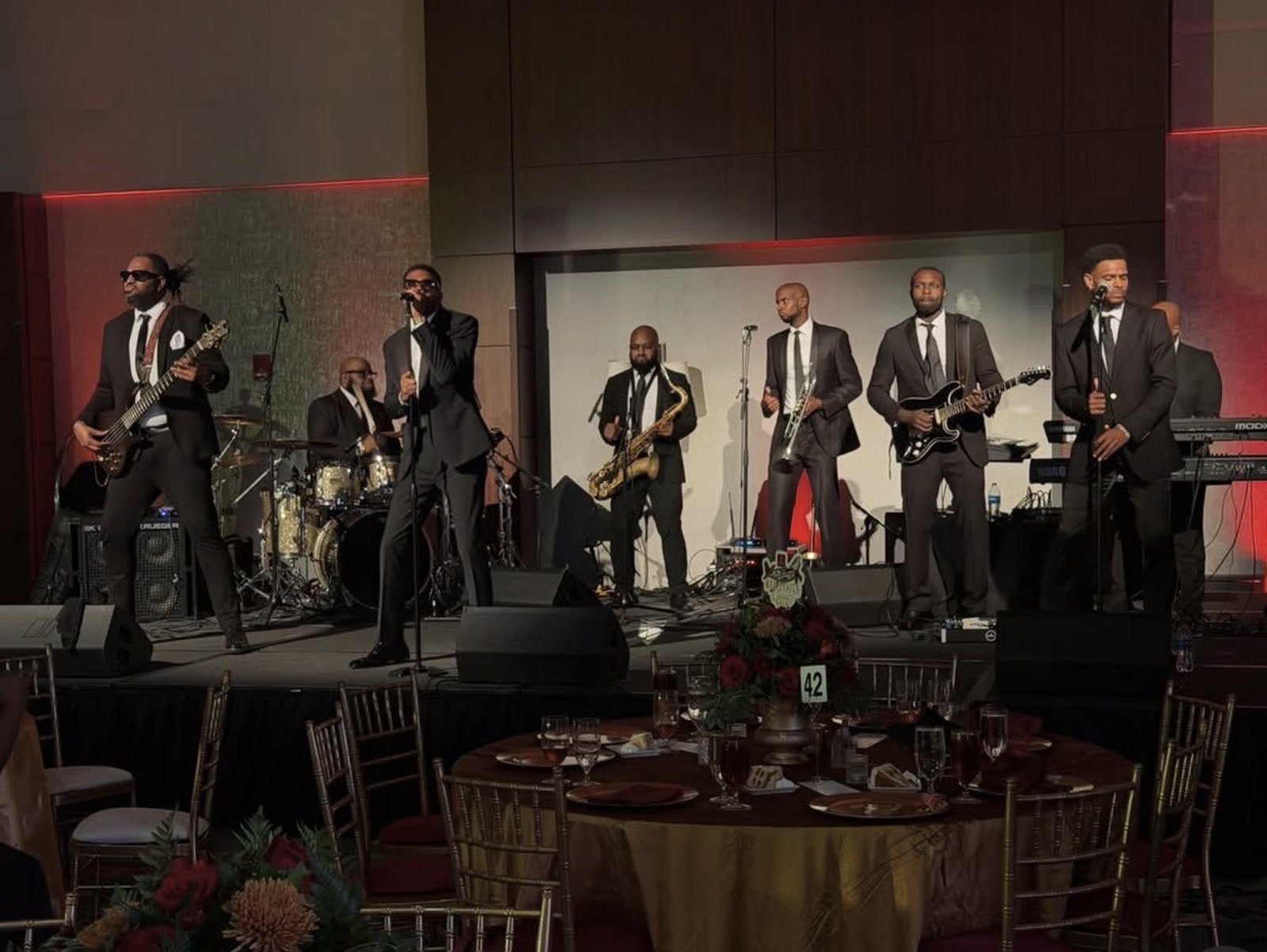 DJ Wright Band performing live at an Atlanta wedding reception